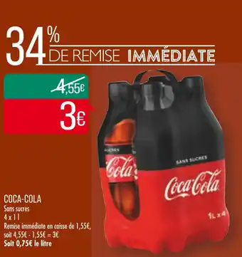 Match Coca-cola 4 x 1 l offre