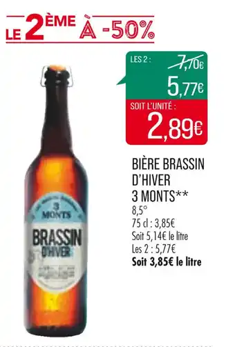 Match Bière brassin d'hiver 3 monts offre