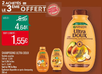 Match Shampooing ULTRA DOUX offre