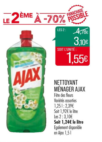 Match Nettoyant ménager AJAX offre