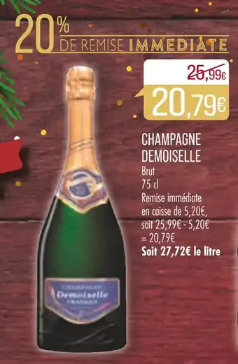 Match Champagne demoiselle offre