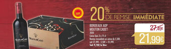 Match Bordeaux aop mouton cadet offre