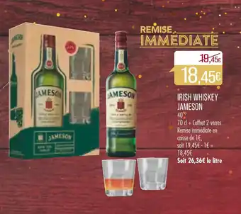 Match Irish whiskey JAMESON offre