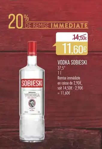Match Vodka SOBIESKI offre