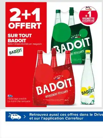 Carrefour Badoit offre