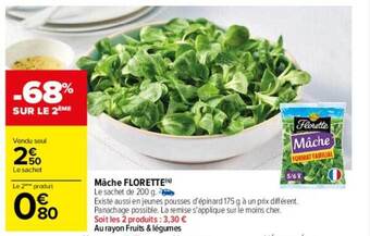 Carrefour Mâche florette offre