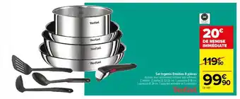 Carrefour Set ingenio émotion 8 pièces tefal offre