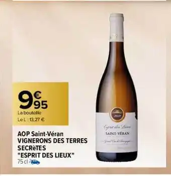Aop saint-véran vignerons des terres secrètes