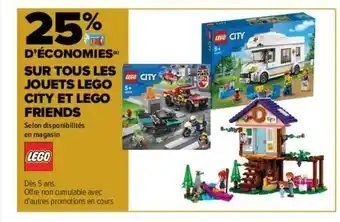 Carrefour Les jouets lego city et lego friends offre