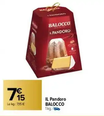 Carrefour Il pandoro balocco offre