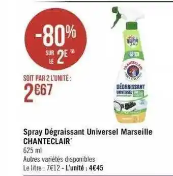 Géant Casino Spray dégraissant universel marseille chanteclair offre