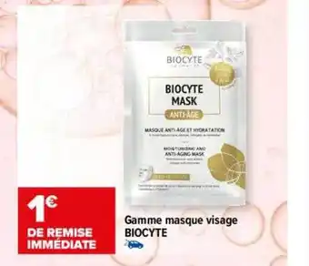 Carrefour maPara parapharmacie Gamme masque visage biocyte offre