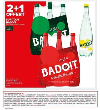 Carrefour Market Badoit offre