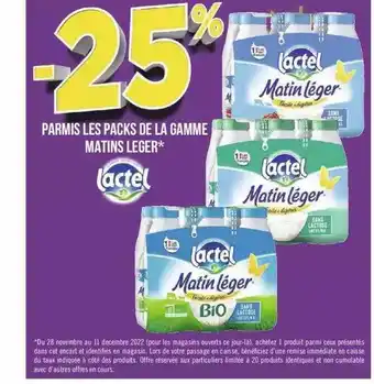Géant Casino Lactel matin léger offre