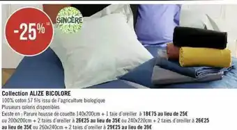 Géant Casino Collection alize bicolore offre