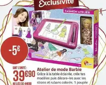 Géant Casino Atelier de mode barbie offre