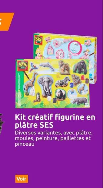 Action Kit créatif figurine en plâtre ses offre
