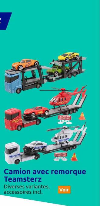 Action Camion avec remorque teamsterz offre