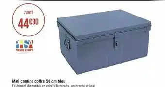 Mini cantine coffre bleu