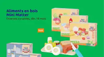 Action Aliments en bois mini matter offre
