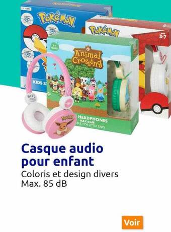Action Casque audio pour enfant offre