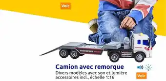 Action Camion avec remorque offre