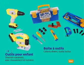 Action Outils pour enfant, boîte à outils offre