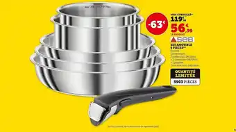 Hyper U Set amovible 6 pièces seb offre