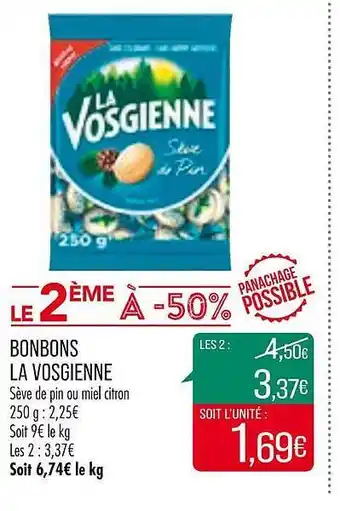 Match Bonbons la vosgienne offre