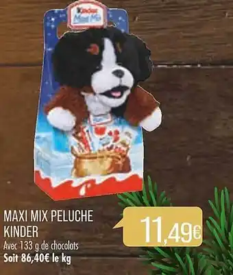 Match Maxi mix peluche kinder offre