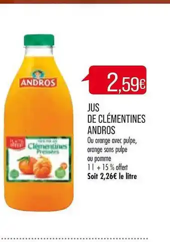 Match Jus de clémentines andros offre