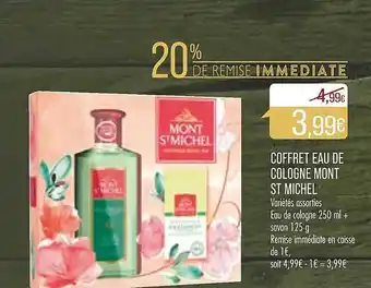 Match Coffret eau de cologne mont st michel offre