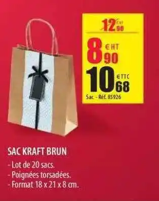 Sac kraft brun