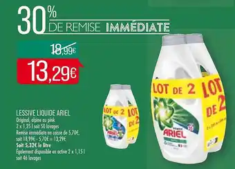 Lessive liquide ariel