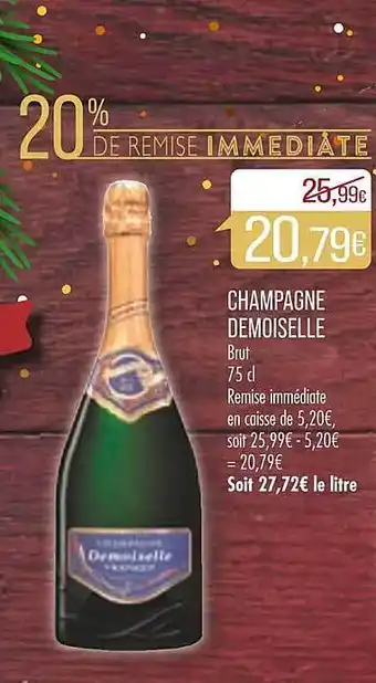 Match Champagne demoiselle brut offre