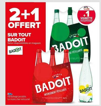 Carrefour Badoit offre
