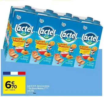 Carrefour Lait u.h.t. demi-écrémé offre