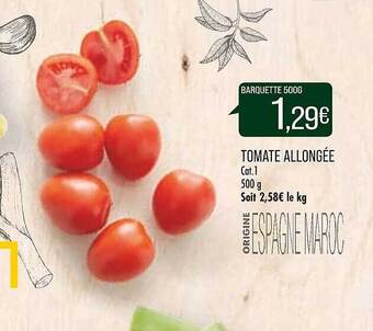 Match Tomate allongée offre