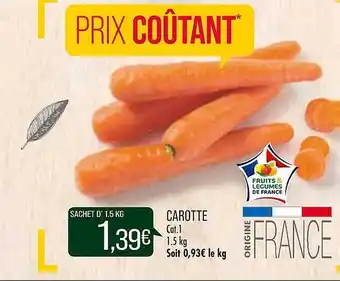 Match Carotte offre