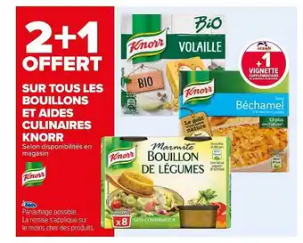 Carrefour Les bouillons et aides culinaires knorr offre