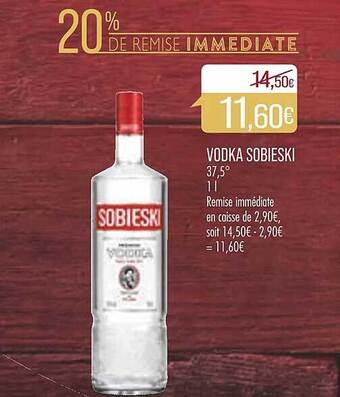 Match Vodka sobieski offre