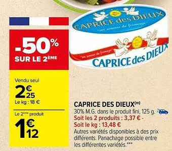 Carrefour Caprice des dieux offre