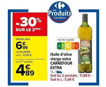 Carrefour Huile d'olive vierge extra carrefour extra offre
