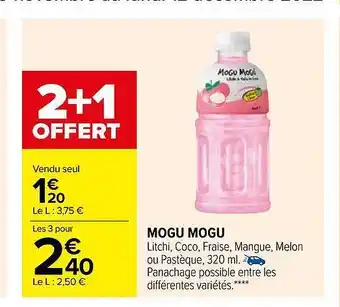 Carrefour Mogu mogu offre