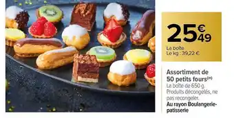 Carrefour Assortiment de 50 petits fours offre