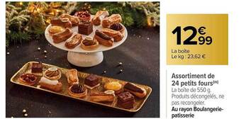 Carrefour Assortiment de 24 petits fours offre