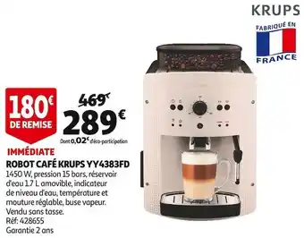 Auchan Krups robot café yy4383fd offre
