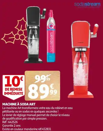 Auchan Sodastream machine à soda art offre