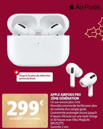 Auchan Apple airpods pro 2ème génération offre