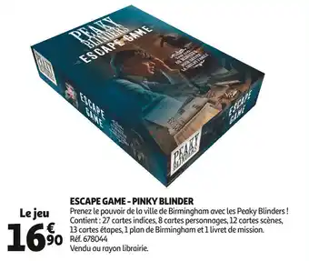 Auchan Escape game - pinky blinder offre
